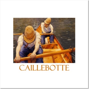 Oarsmen (1877)  by Gustave Caillebotte Posters and Art